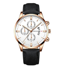Load image into Gallery viewer, 2020 Luxury Mens Watch Fashion Sport Wrist Watch Alloy Case Leather Band Watch Quartz Business Wristwatch calendar Clock