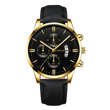 Load image into Gallery viewer, 2020 Luxury Mens Watch Fashion Sport Wrist Watch Alloy Case Leather Band Watch Quartz Business Wristwatch calendar Clock
