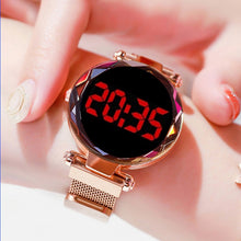 Load image into Gallery viewer, 2020 Luxury Watch Women Watch Magnet Starry Sky Digital Watches TOP Brand Personality New Design Female Clock relogio feminino
