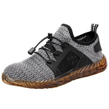 Load image into Gallery viewer, 2020 Men&#39;s Breathable safety Shoes Outdoor Indestructible Anti-smashing Steel Toe Lightweight Sneaker Ryder Work Shoes
