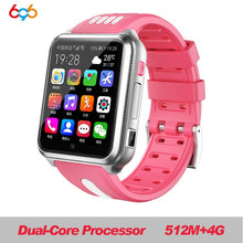 Load image into Gallery viewer, 696 4G GPS Wifi location Student/Kids SmartWatch Phone H1/W5 android system clock app install Bluetooth Smart watch 4G SIM Card
