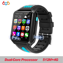 Load image into Gallery viewer, 696 4G GPS Wifi location Student/Kids SmartWatch Phone H1/W5 android system clock app install Bluetooth Smart watch 4G SIM Card
