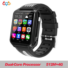 Load image into Gallery viewer, 696 4G GPS Wifi location Student/Kids SmartWatch Phone H1/W5 android system clock app install Bluetooth Smart watch 4G SIM Card
